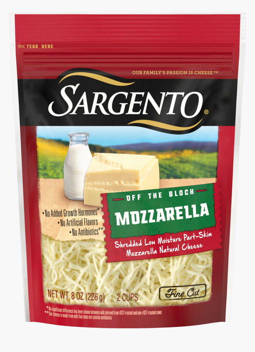 Sargento® Shredded Mozzarella Natural Cheese, Fine - Sargento Mozzarella Cheese, HD Png Download, Free Download