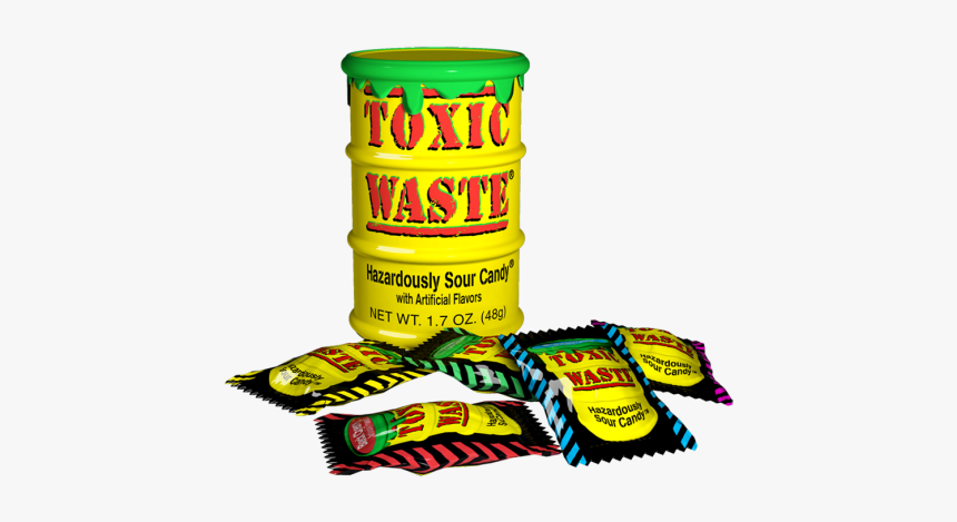 Toxic Waste Yellow Mix Sour Candy - Toxic Waste, HD Png Download, Free Download