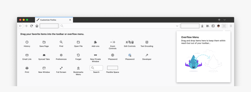 Firefox The Tab Overflow Menu, HD Png Download, Free Download