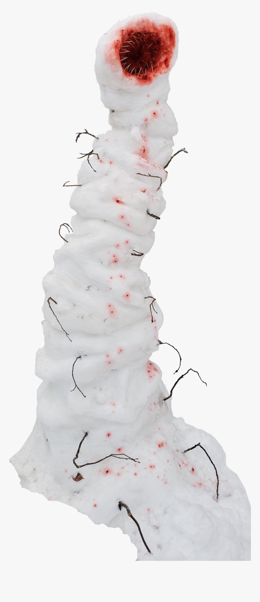 This Really Creepy Snowmanobject - Centipede Snowman, HD Png Download, Free Download