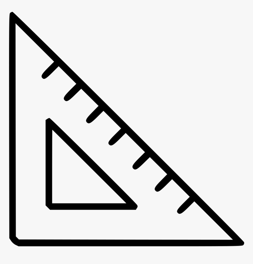 Design Ruler Setsquare Tools Triangle Triangles - Slope, HD Png Download, Free Download