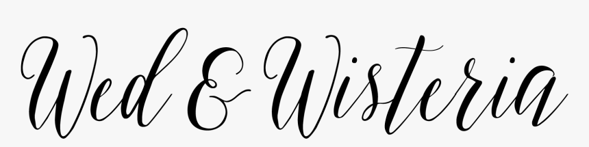 Wed And Wisteria - Calligraphy, HD Png Download, Free Download