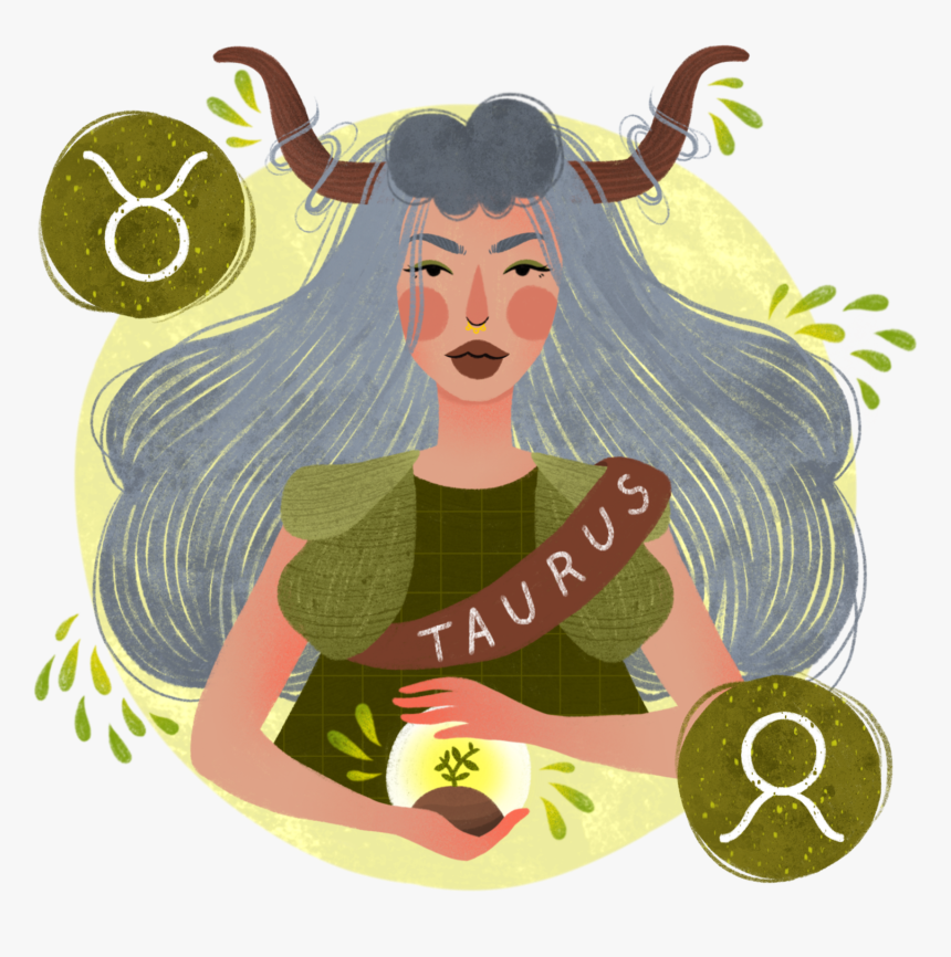 Transparent Girl Waking Up Clipart - Taurus, HD Png Download, Free Download