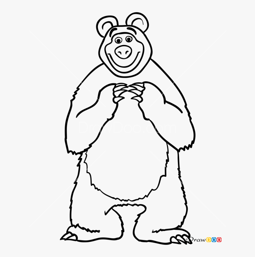 Masha Bear Giant panda Drawing, masha transparent background PNG clipart |  HiClipart
