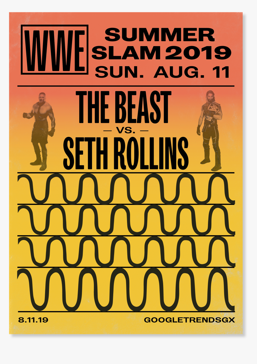 Seth Rollins Conquers Brock Lesnar In Wwe Summerslam - Beach Boys, HD Png Download, Free Download