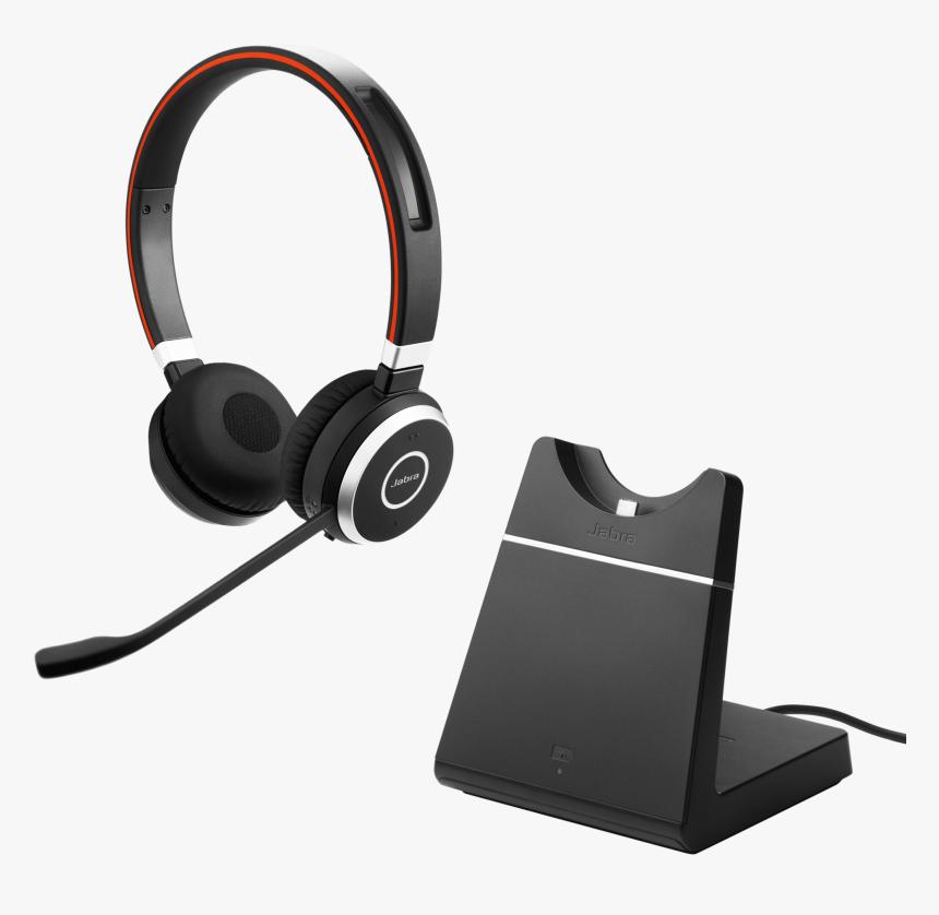 12323144 - Jabra Evolve 65 Ms Duo Headset, HD Png Download, Free Download