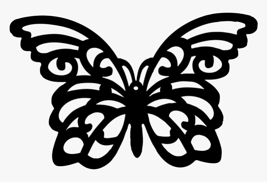 Vector Black Butterfly Transparent Image - Butterfly Bow ...