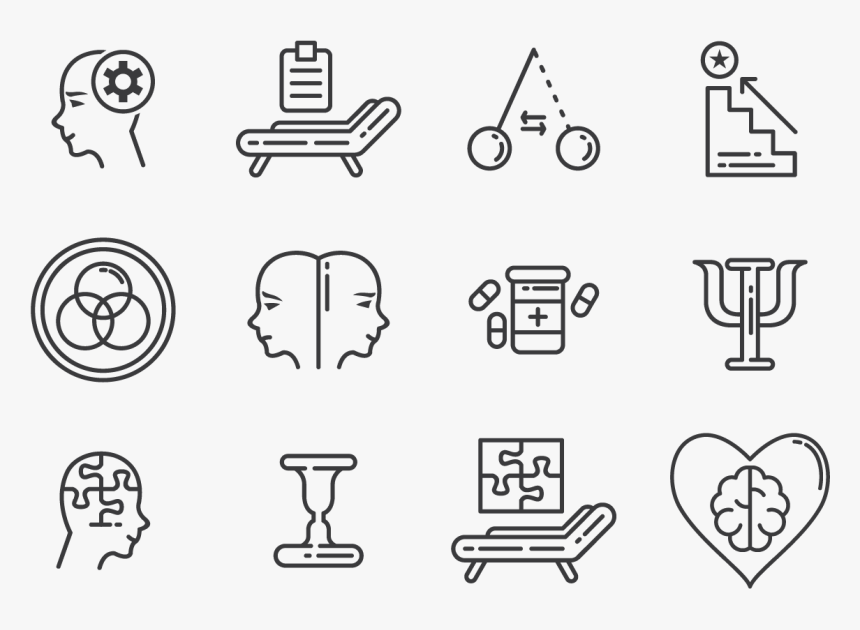 Psychologist Icons Vector - Drawing Of A Psychologist, HD Png Download, Free Download