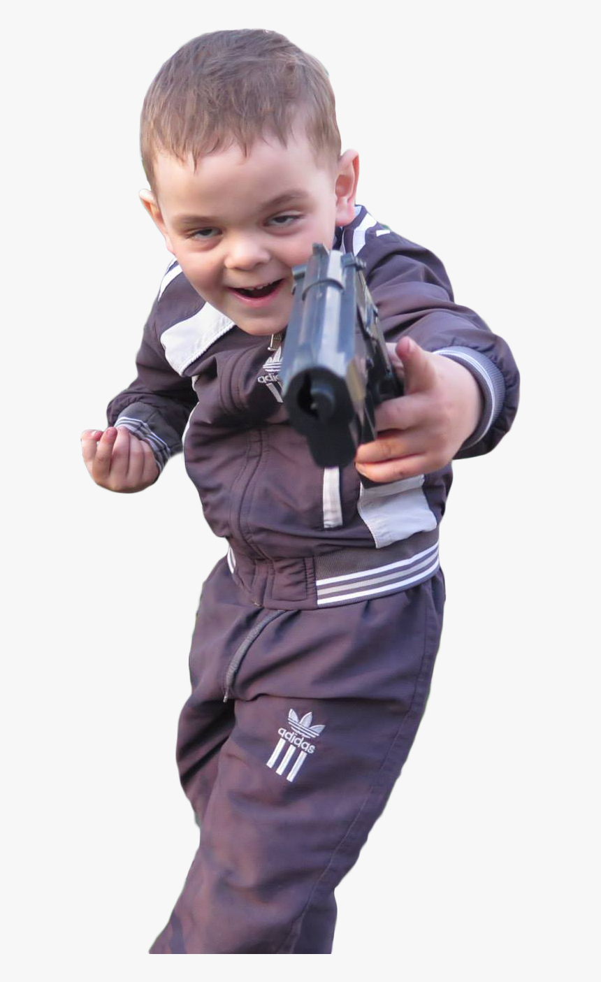 Personukrainian Kid With Toy Gun - Kid With Gun, HD Png Download, Free Download