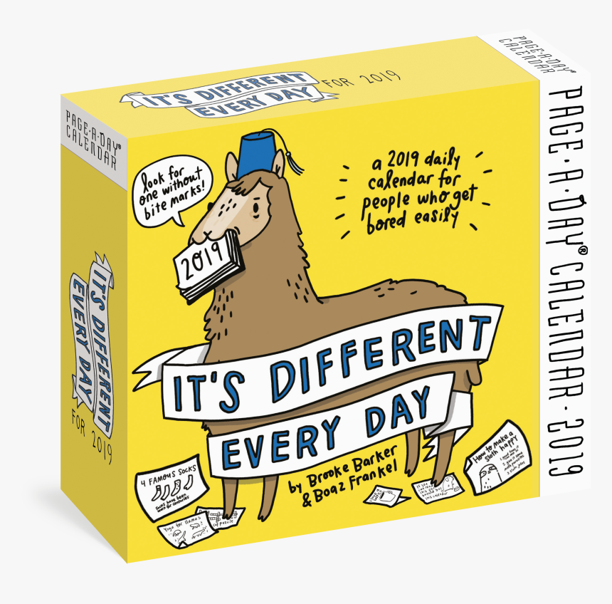 Its Different Every Day Page A Day Calendar 2019 Workman - It's Different Every Day Page A Day Calendar 2019, HD Png Download, Free Download