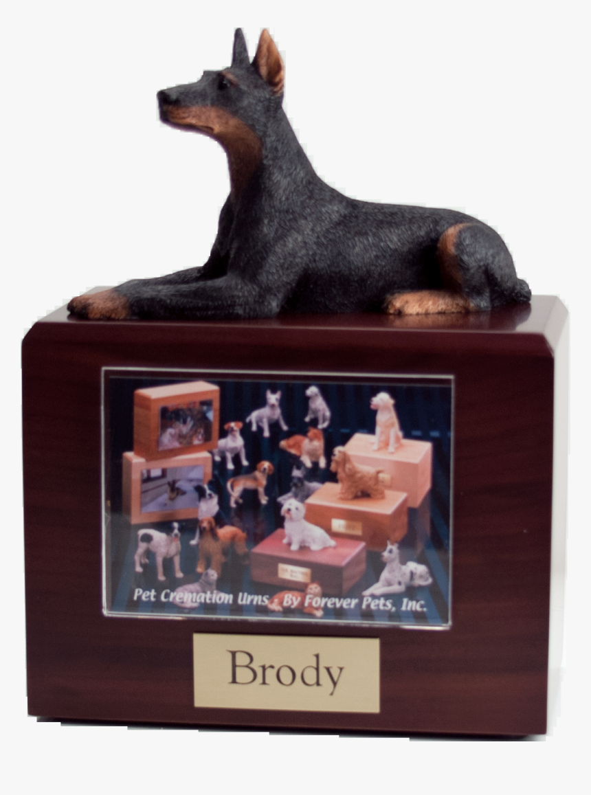 Dog Figurines , Png Download - Doberman Urn, Transparent Png, Free Download