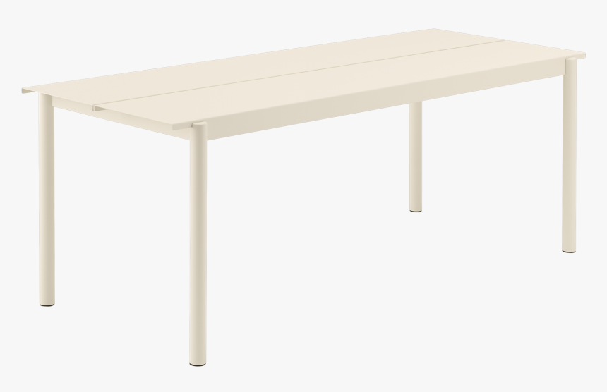 30912 Linear Table White 200x75cm 1547216900 - Muuto Linear Outdoor Table, HD Png Download, Free Download