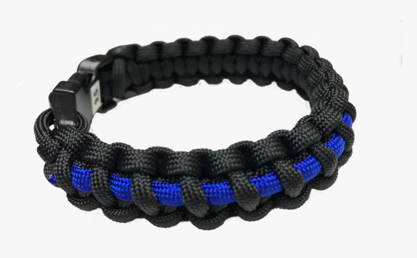 Thin Blue Line Paracord Bracelet Pfsgear - Paracord Bracelet Transparent, HD Png Download, Free Download