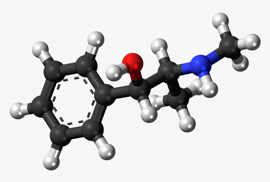 -pseudoephedrine Molecule Ball - Hard Molecules, HD Png Download, Free Download