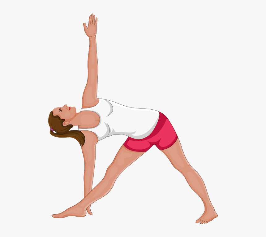 Trikonasana - Trikonasana Cartoon, HD Png Download, Free Download