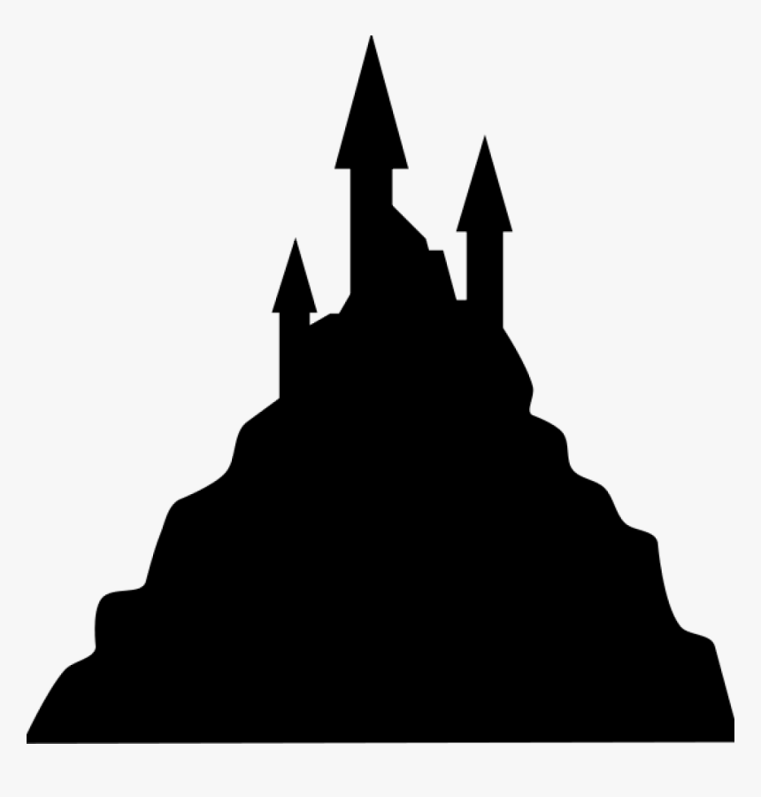 Castle Clipart Black And White Castle Clipart Black - Scary Castle Silhouette, HD Png Download, Free Download