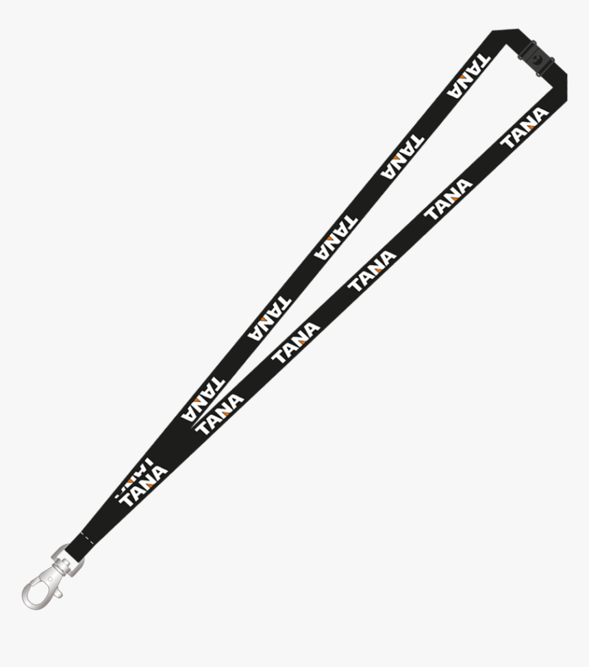 Lanyard Schwarz Clipart , Png Download - Ski Pole, Transparent Png, Free Download