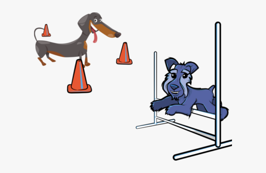 Beagle Clipart Agility Dog - Cute Cartoon Agility Dogs, HD Png Download, Free Download