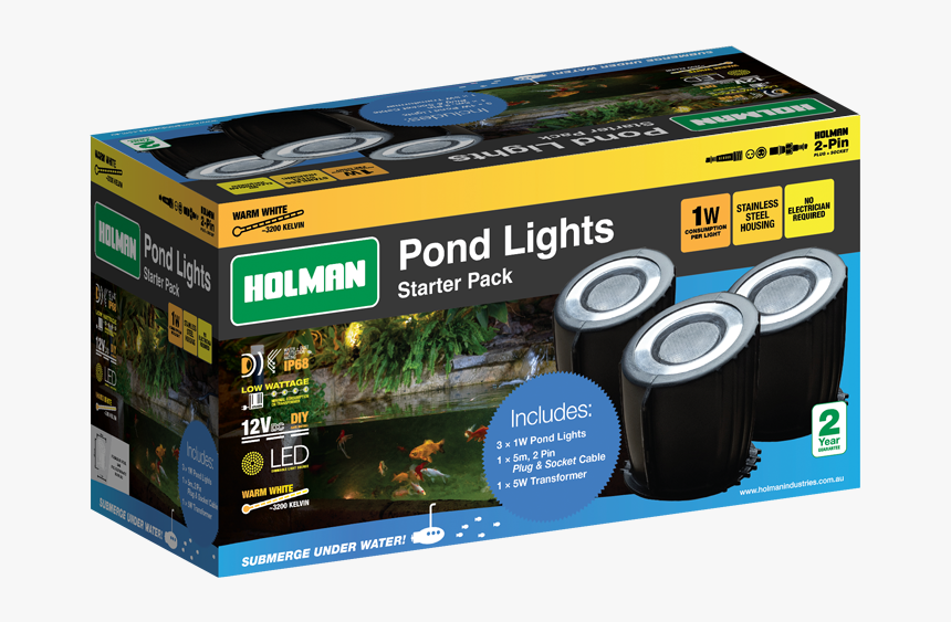 Holman Warm White Pond Light - Holman Pond Lights, HD Png Download, Free Download