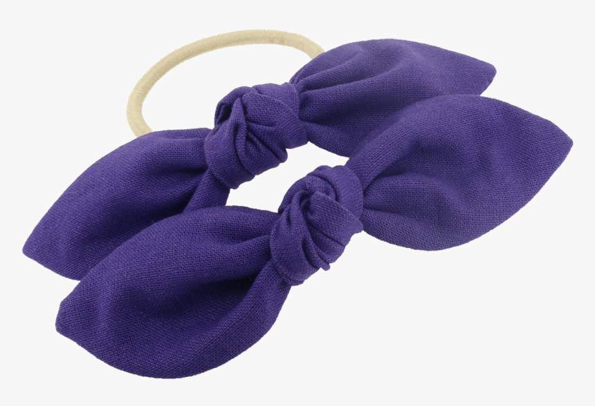 Purple School Bow - Suede, HD Png Download, Free Download