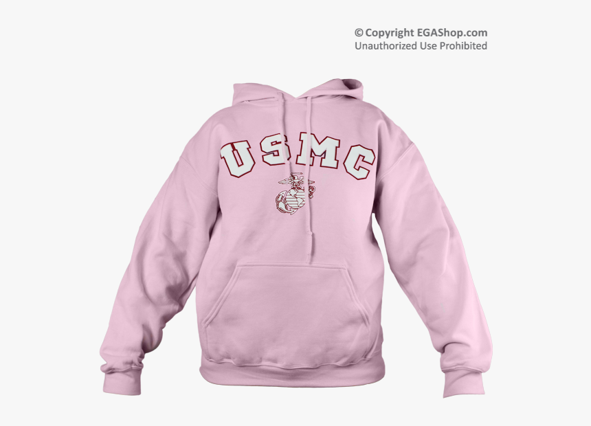 Pink Usmc Hoodie At The Ega Shop Support Our Troops, - Hoodie, HD Png Download, Free Download