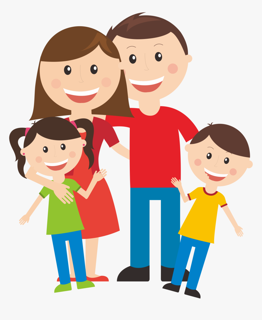 Community Clipart Existence - Family Of Four Clipart, HD Png Download ...