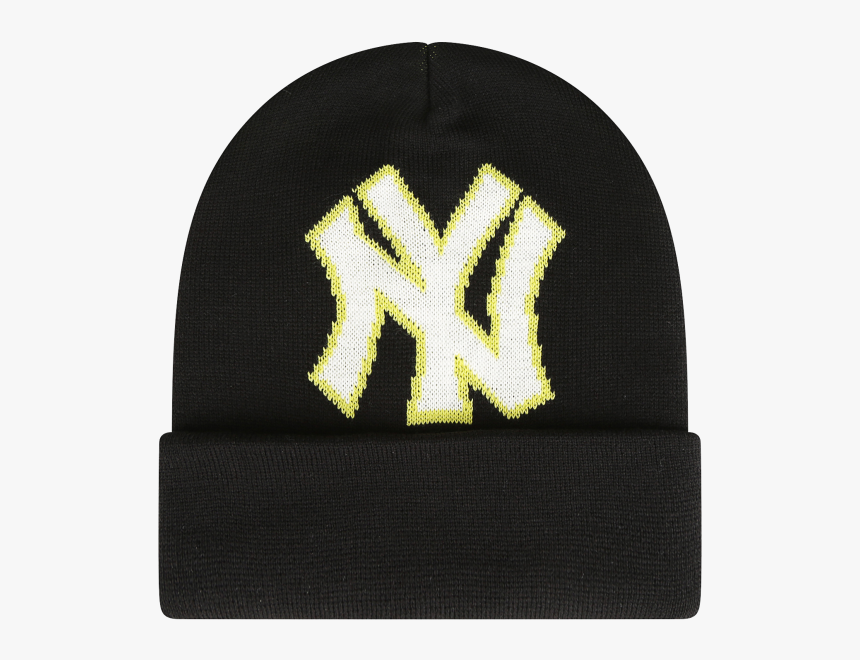 New York Yankees Big Logo Basic Beanie - Beanie, HD Png Download, Free Download