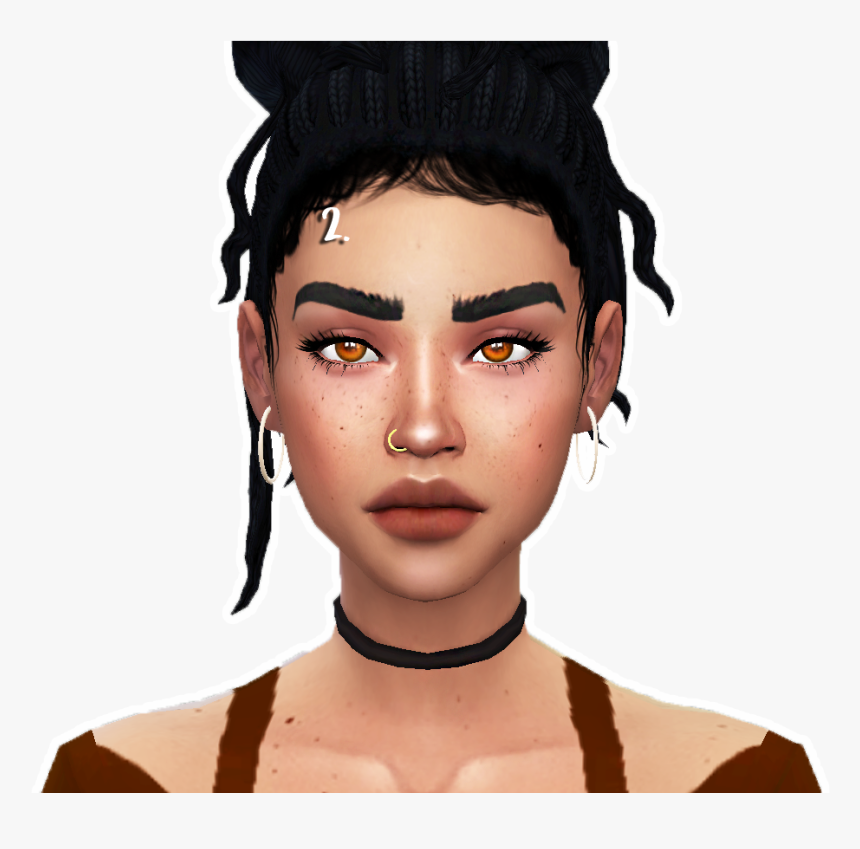 Transparent Sims Png - Sims 4 Dreads Maxis Match, Png Download, Free Download