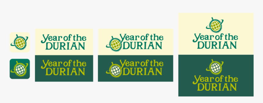 Year Of The Durian Logo In All Of Its Forms - Sign, HD Png Download, Free Download