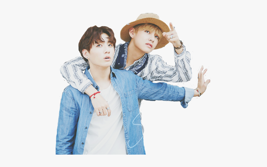 Vkook Taekook Kookv Happytaekookday Jungkook Taehyung - Png Vkook, Transparent Png, Free Download