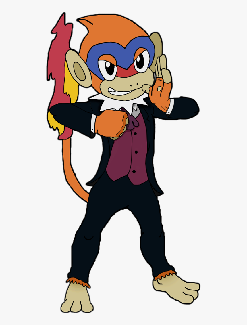 Image Monferno Peter In S Suit Bg - Tarzar Pokemon, HD Png Download, Free Download