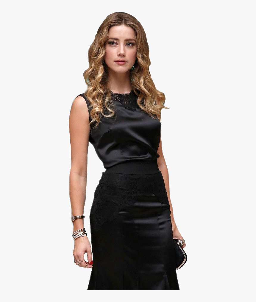 #amberheard #amber #heard#freetoedit - Little Black Dress, HD Png Download, Free Download