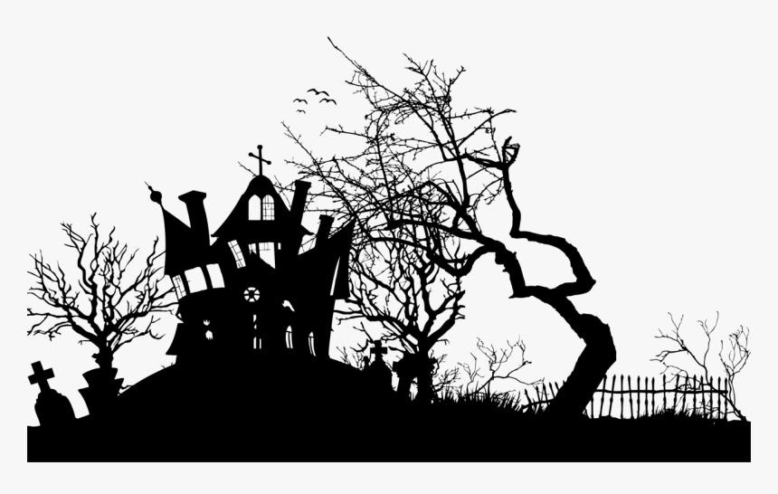 Transparent Haunted House Clipart - Free Halloween, HD Png Download, Free Download