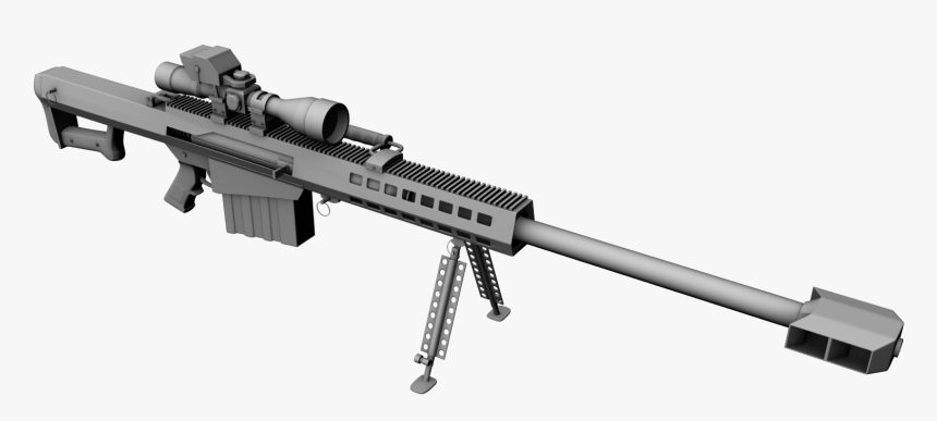 Download For Free Sniper Rifle Png Image Without Background - Barrett M95 50 Cal, Transparent Png, Free Download