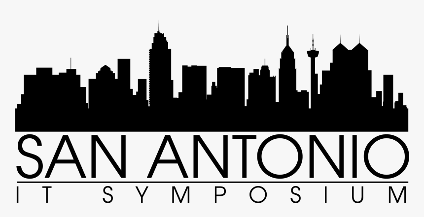 San Antonio Skyline Silhouette Png - San Antonio Skyline Png, Transparent Png, Free Download