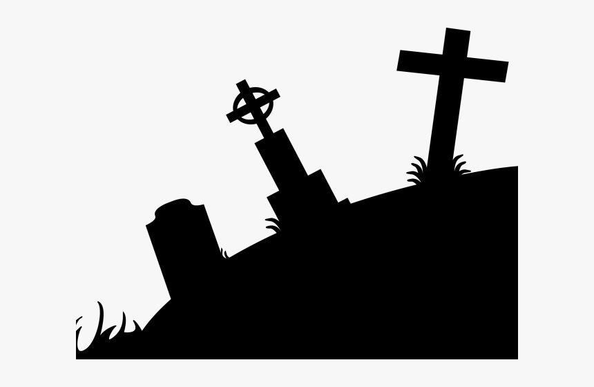 Haunted Graveyard Free On Undertaker - Graveyard Silhouette, HD Png Download, Free Download