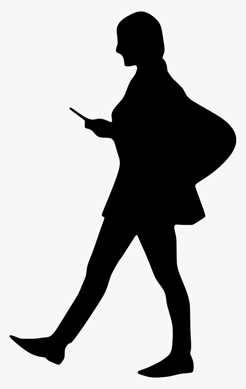 Transparent Woman Walking Png - Woman Walking Silhouette Png, Png Download  - kindpng