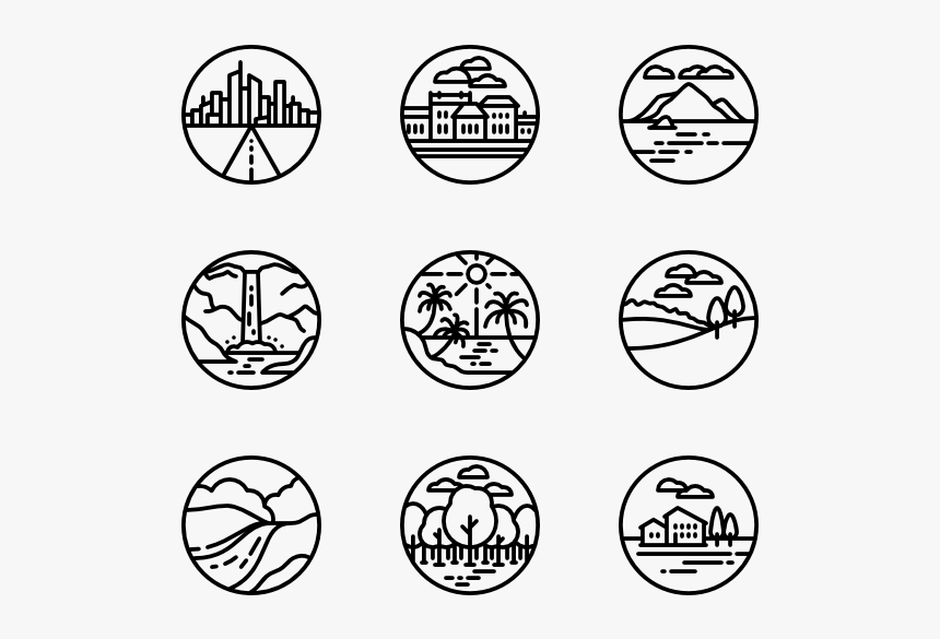 Rounded Landscapes - Crypto Icon Png, Transparent Png - kindpng