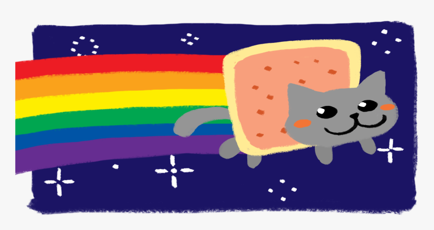 Nyan Cat Pop-tarts Kitten - Poptart Cat, HD Png Download, Free Download