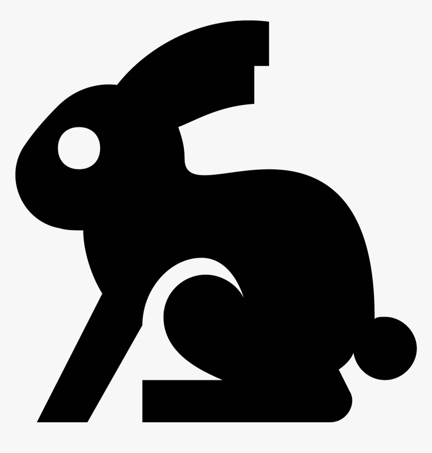 Easter Rabbit Icon - Rabbit Logo Png Files, Transparent Png, Free Download