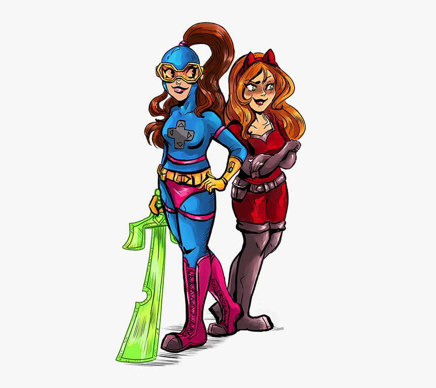 Gg & Vixen Promo Image - Gamer Girl And Vixen, HD Png Download, Free Download