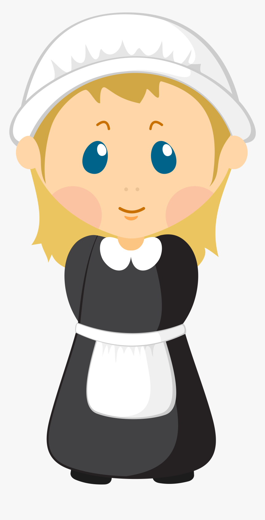 Girl Pilgrim Png Clipart - Pilgrim Png, Transparent Png, Free Download