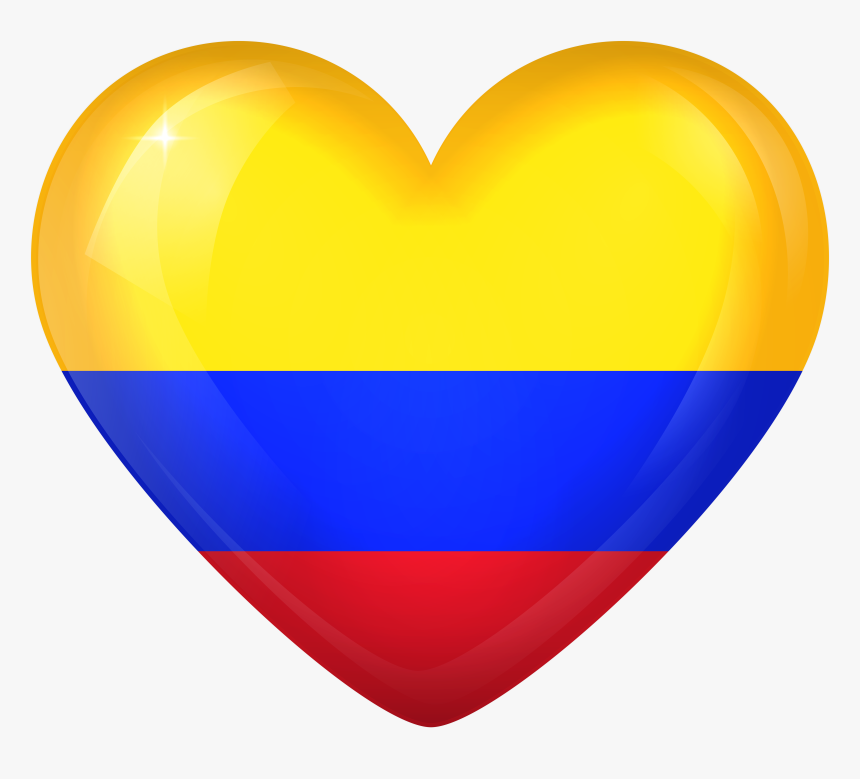 Colombia Heart Flag Png, Transparent Png, Free Download