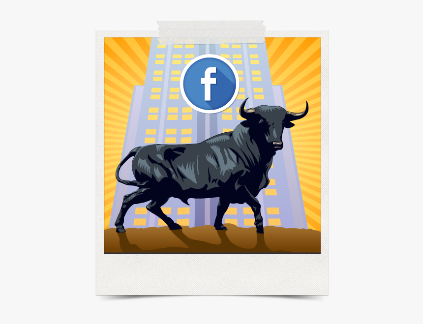 Facebook Ads Social Media - Wall Street Bull, HD Png Download, Free Download