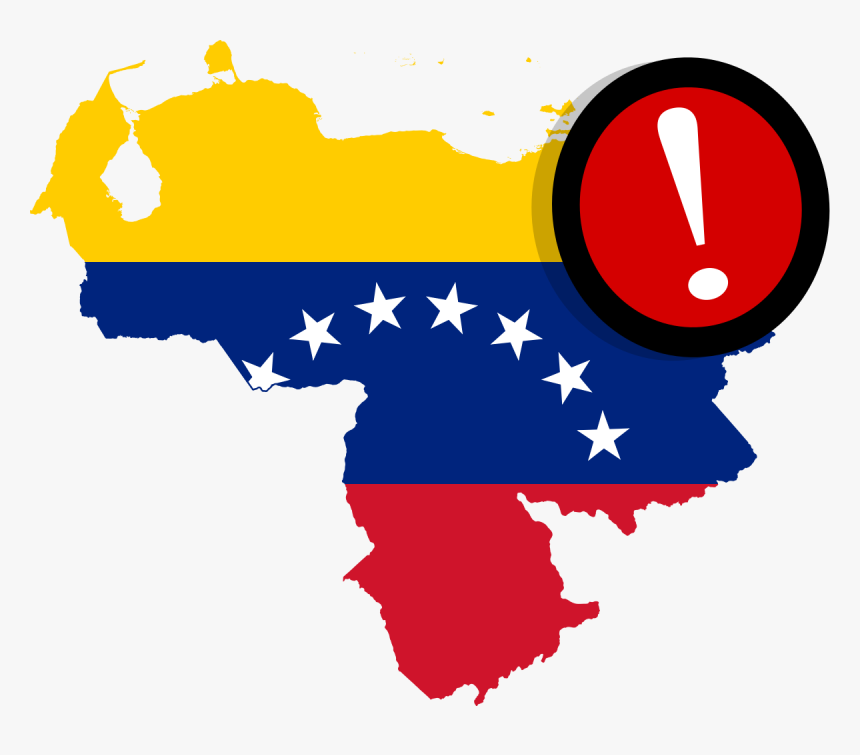 Flag Venezuela Map Outline, HD Png Download, Free Download