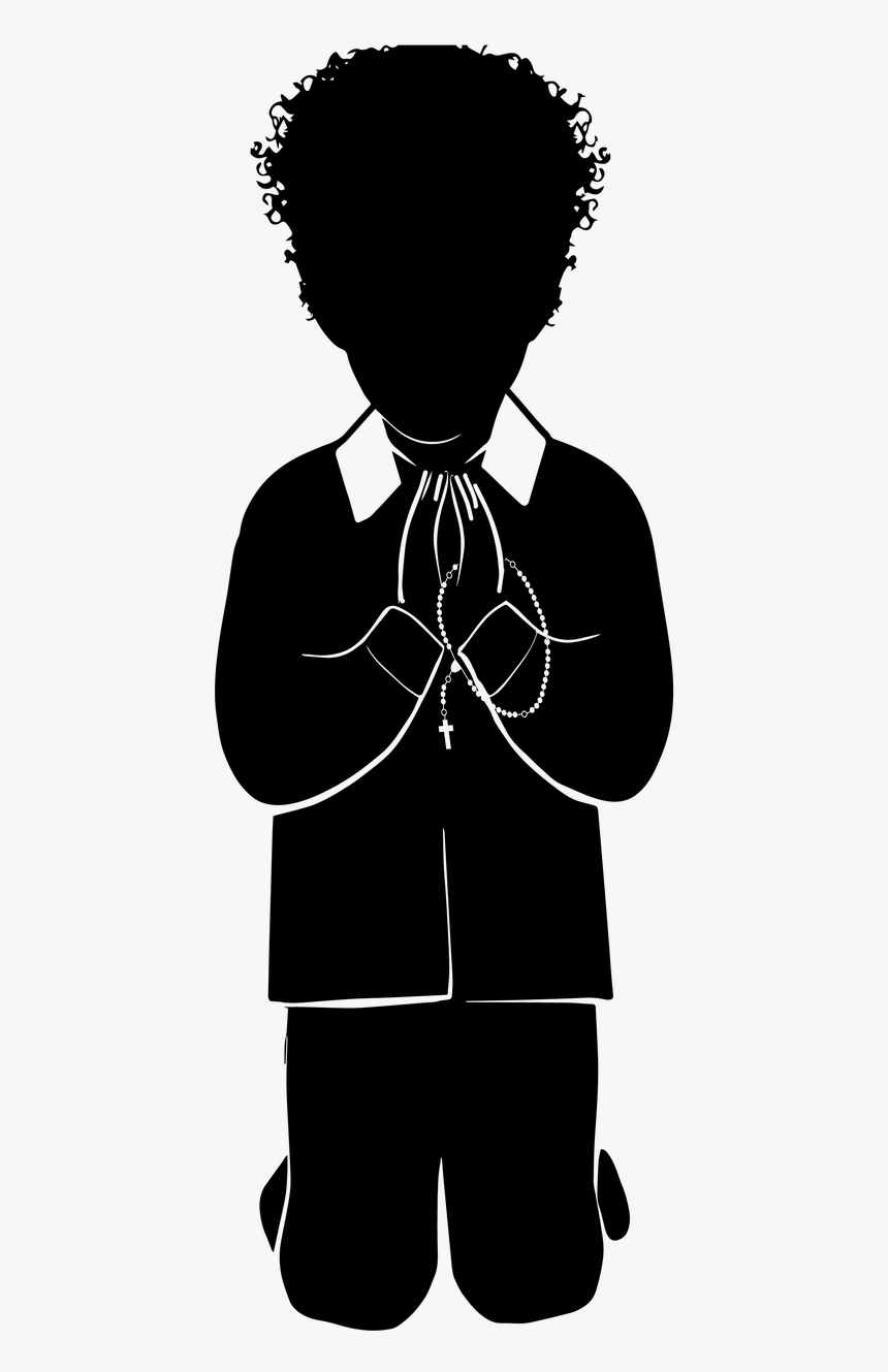 First Communion Catholic Boy Praying - Illustration, HD Png Download, Free Download