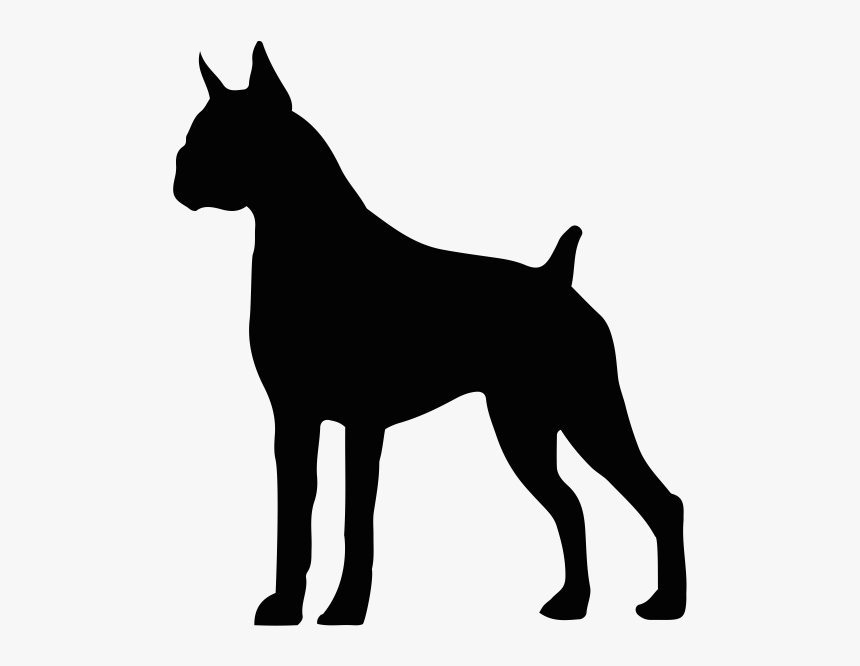 Download Clip Art Svg Transparent Stock Boxer Dog Silhouette Hd Png Download Kindpng