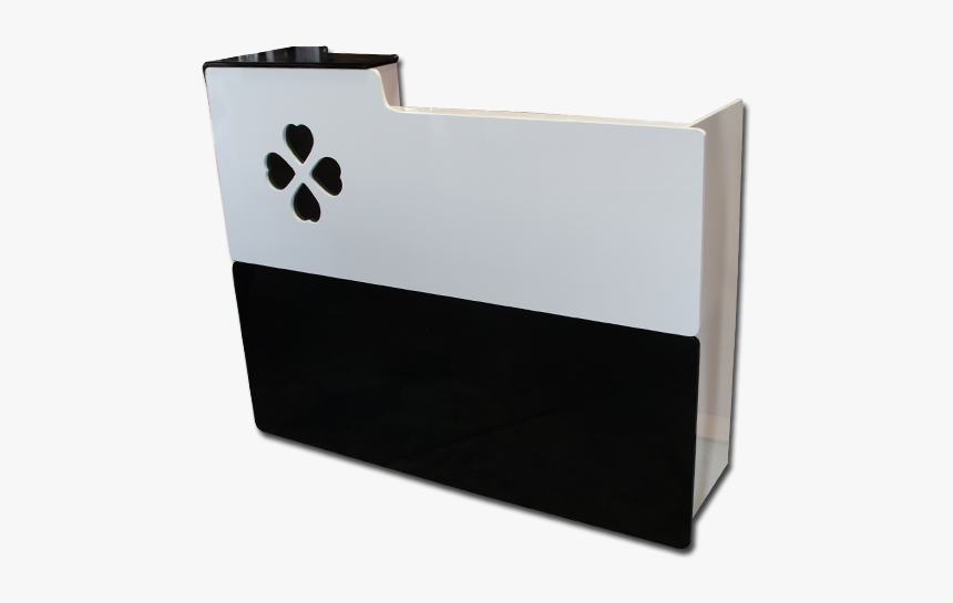 Four Leaf Clover Spa Salon Reception Desk Black/white - Box, HD Png Download, Free Download