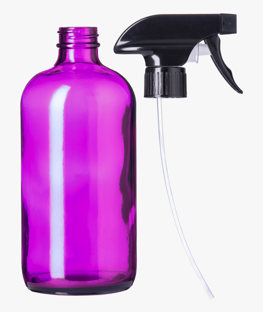 purple glass spray bottles