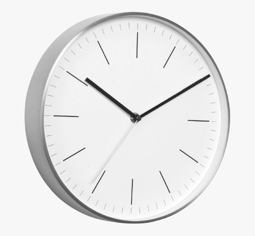 Karlsson White Minimal Copper Steel Wall Clock White/brown - Clock Perspective Png, Transparent Png, Free Download